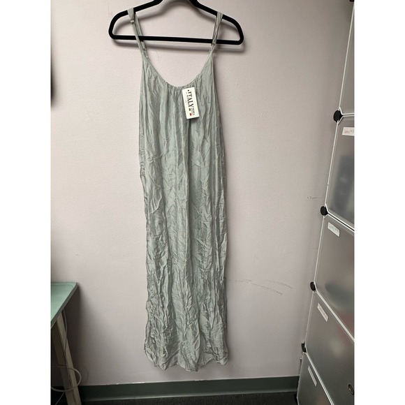 Made in Italy 100% silk one size fits all maxi dress - Picture 1 of 4